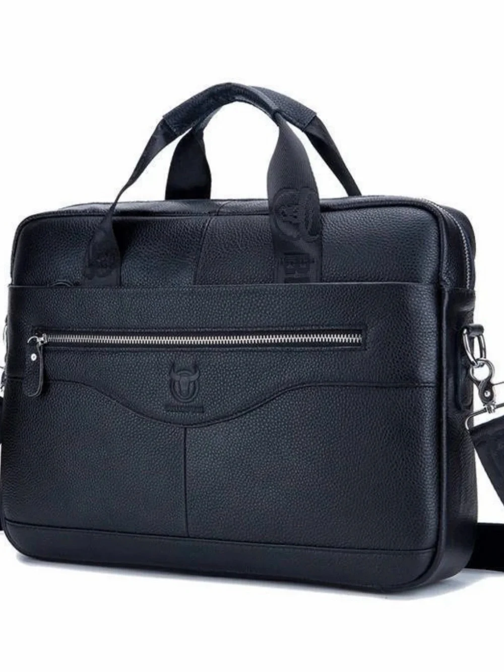 BULLCAPTAIN Laptop for Men Briefcase Bag Leather - MISSING SHOULDER STRAP